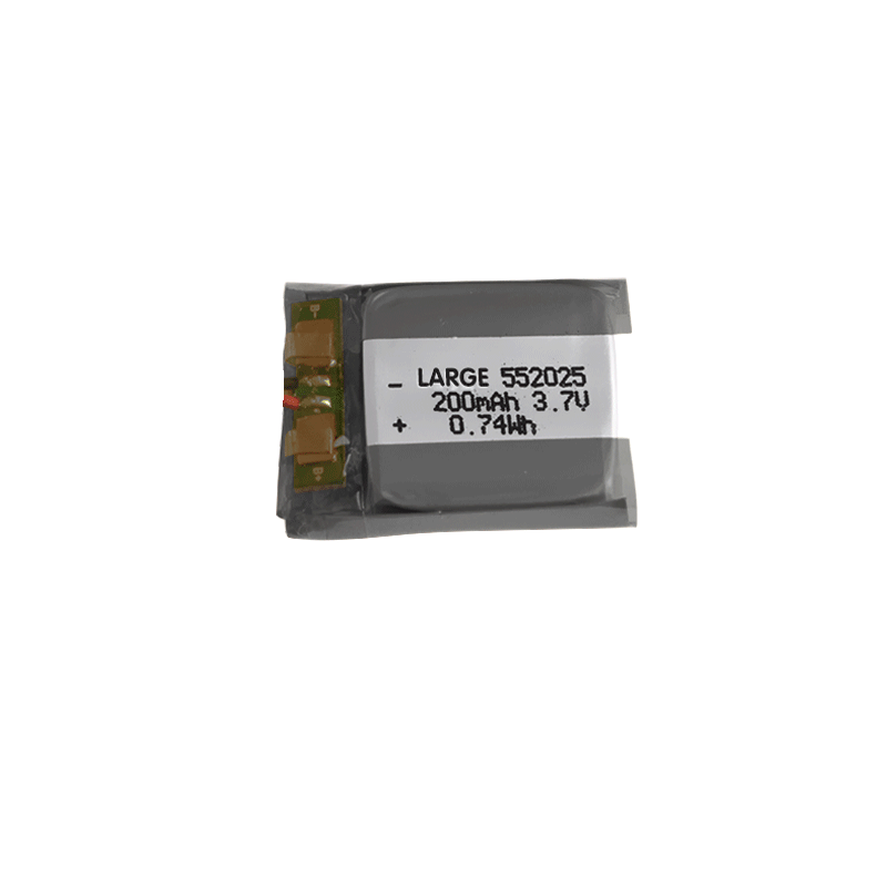 3.7V 200mAh 552025 安防通訊聚合物鋰電池